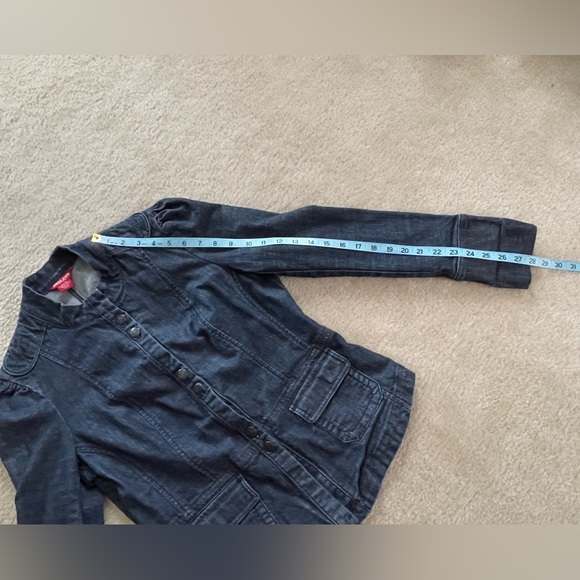 Guess Dark Blue Jean Jacket - Size: XL - Picture 6 of 10
